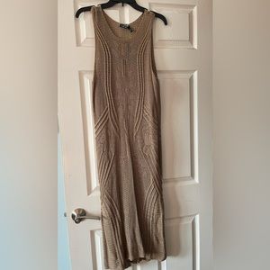 LRL Ralph Lauren fully lined Knit Midi Dress Size XL- (stretchy)